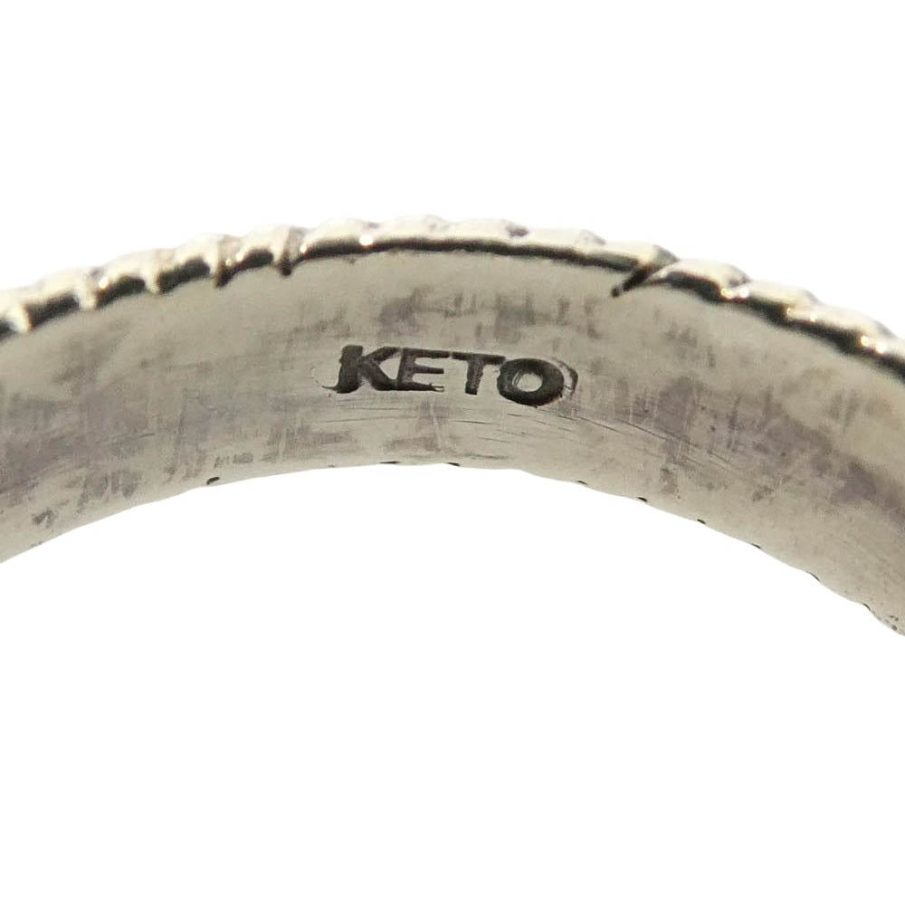 ケト 縄目 リング シルバー系 14.5号【中古】