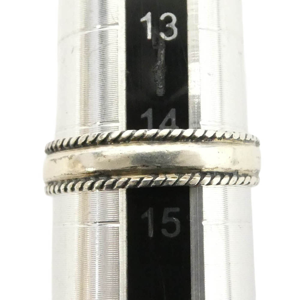 ケト 縄目 リング シルバー系 14.5号【中古】