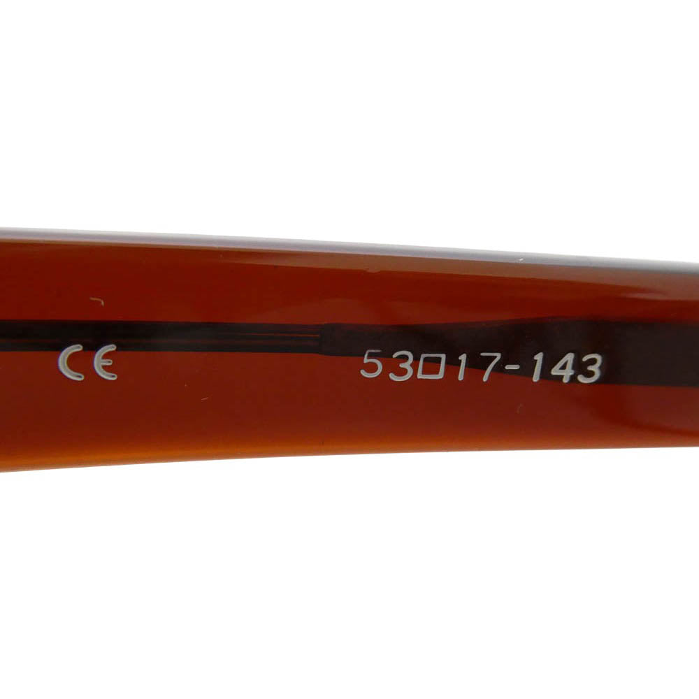 BJ CLASSIC BJ クラシック P-512 CELLULOID C-2 セルロイド ビールブラウン ヘキサゴン アイウェア メガネ 眼鏡 度入り 53□17-143 ブラウン系【中古】