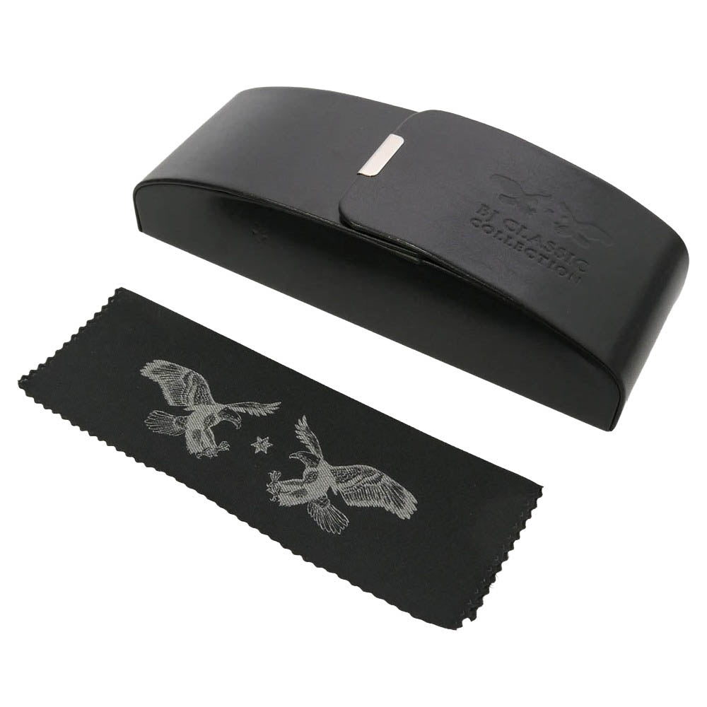 BJ CLASSIC BJ クラシック P-512 CELLULOID C-1 セルロイド ブラック ヘキサゴン アイウェア メガネ 眼鏡 度入り 53□17-143 ブラック系【中古】