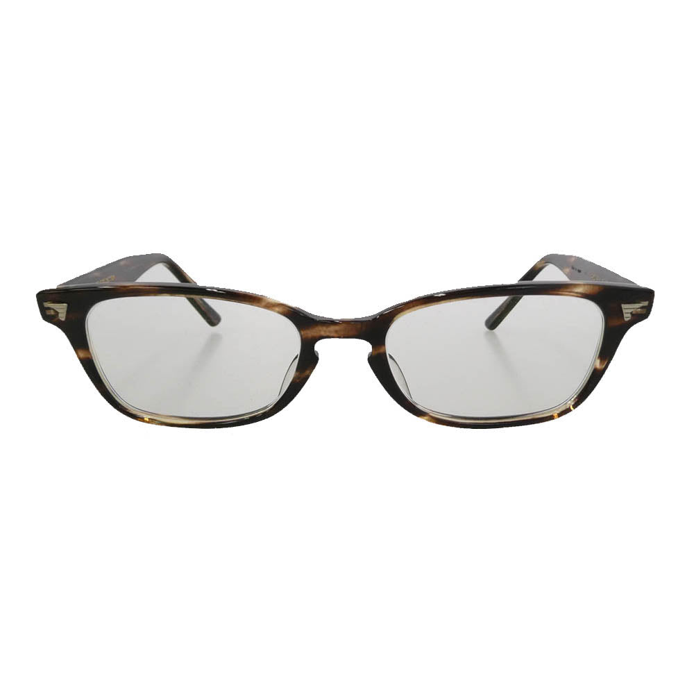 BJ CLASSIC BJ クラシック P-501 CELLULOID C-30 セルロイド クロササ ウェリントン アイウェア メガネ 眼鏡 度入り ブラウン系 49□19-145【中古】