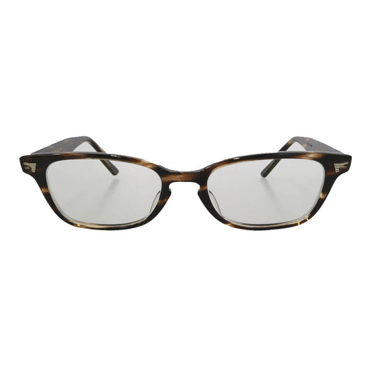 BJ CLASSIC BJ クラシック P-501 CELLULOID C-30 セルロイド クロササ ウェリントン アイウェア メガネ 眼鏡 度入り ブラウン系 49□19-145【中古】