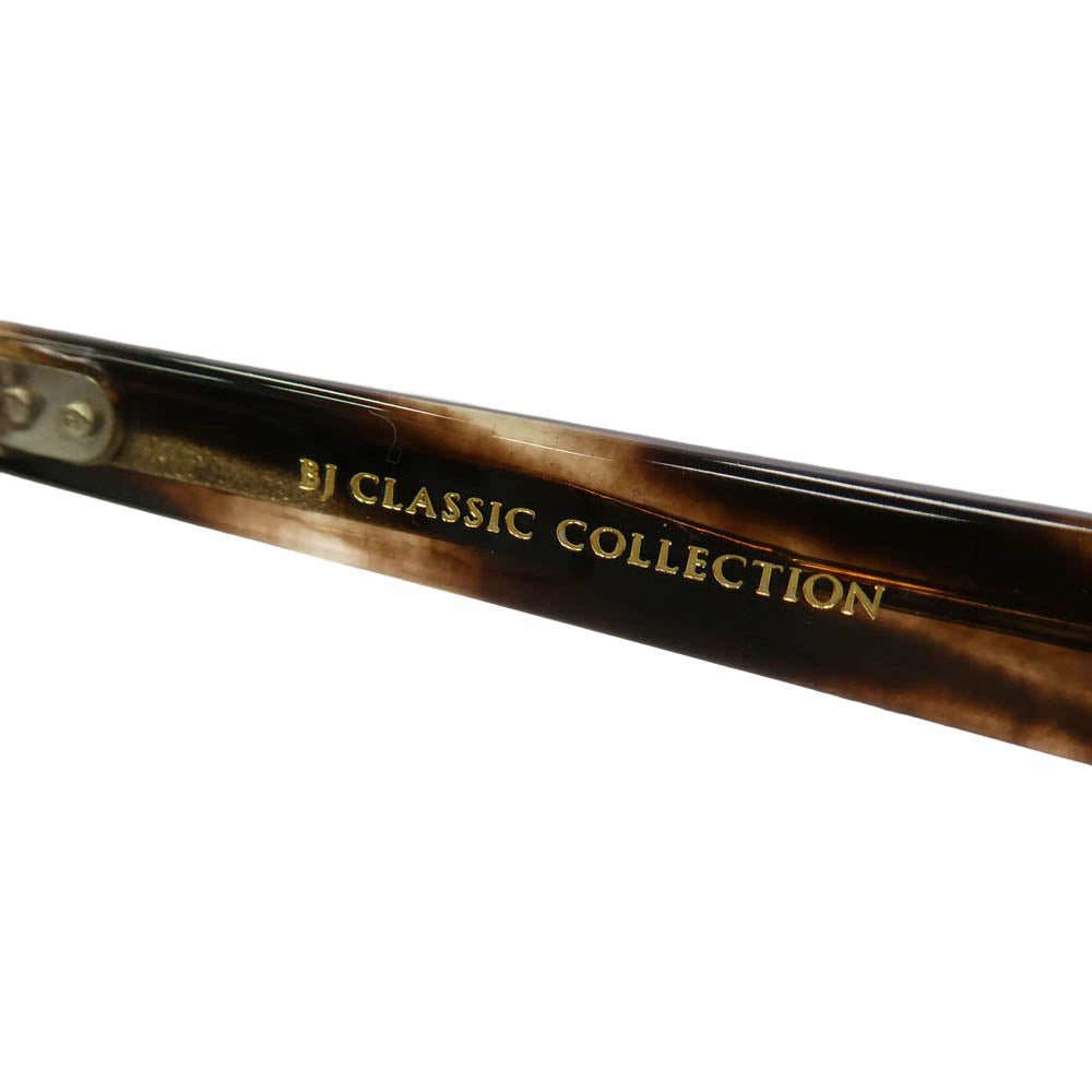 BJ CLASSIC BJ クラシック P-501 CELLULOID C-30 セルロイド クロササ ウェリントン アイウェア メガネ 眼鏡 度入り ブラウン系 49□19-145【中古】