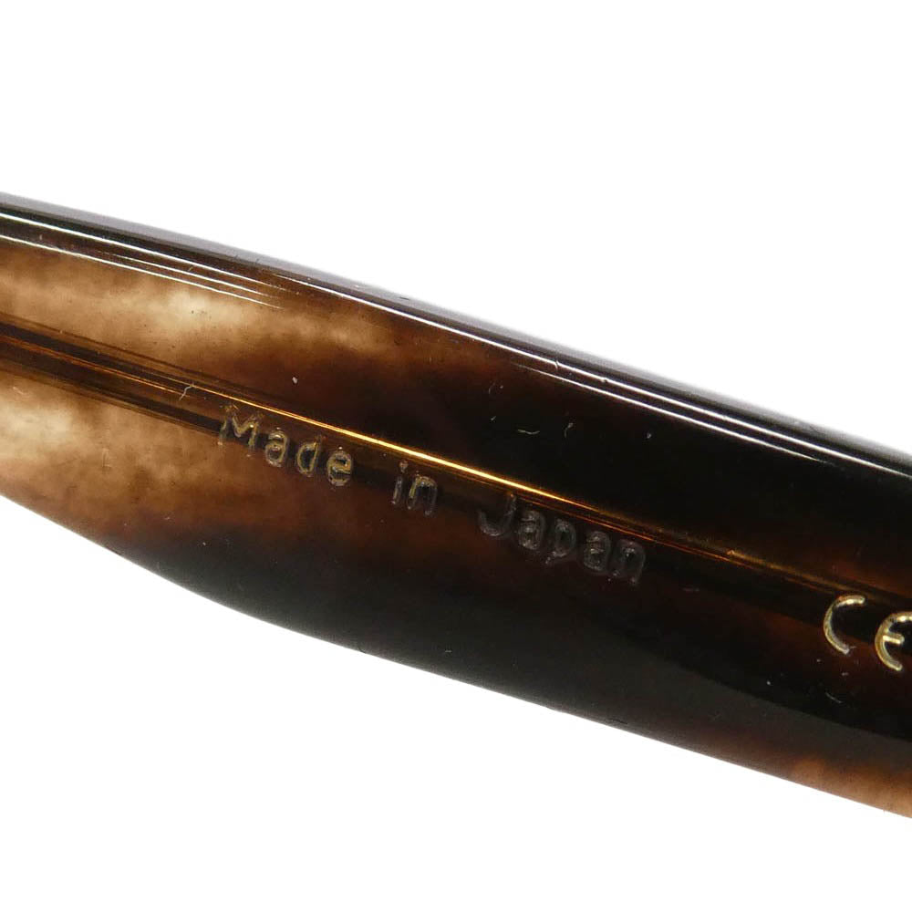 BJ CLASSIC BJ クラシック P-501 CELLULOID C-30 セルロイド クロササ ウェリントン アイウェア メガネ 眼鏡 度入り ブラウン系 49□19-145【中古】