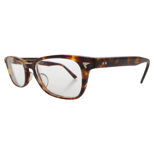 BJ CLASSIC BJ クラシック P-501 CELLULOID C-2 セルロイド バラフ ウェリントン アイウェア メガネ 眼鏡 度入り 49□19-145 ブラウン系【美品】【中古】
