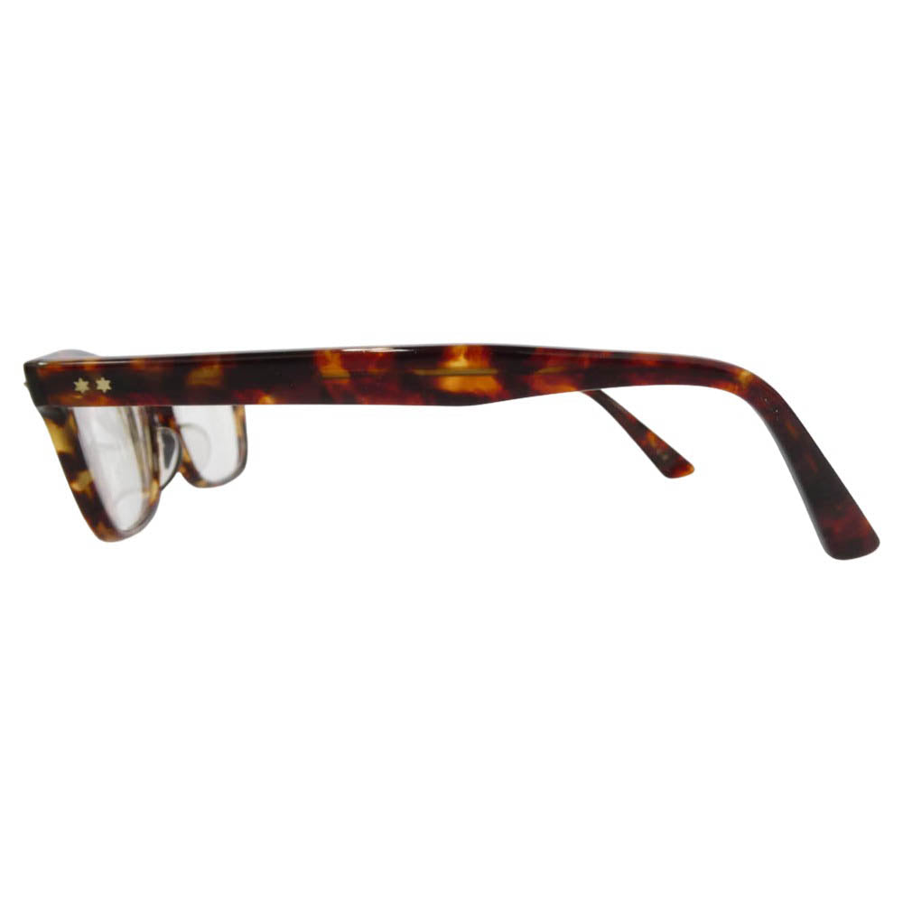 BJ CLASSIC BJ クラシック P-501 CELLULOID C-2 セルロイド バラフ ウェリントン アイウェア メガネ 眼鏡 度入り 49□19-145 ブラウン系【美品】【中古】