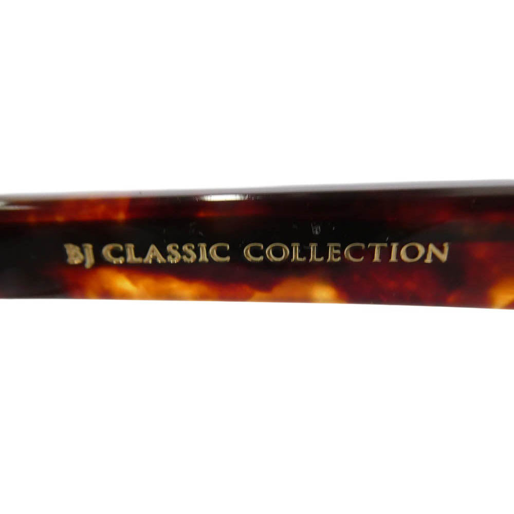 BJ CLASSIC BJ クラシック P-501 CELLULOID C-2 セルロイド バラフ ウェリントン アイウェア メガネ 眼鏡 度入り 49□19-145 ブラウン系【美品】【中古】