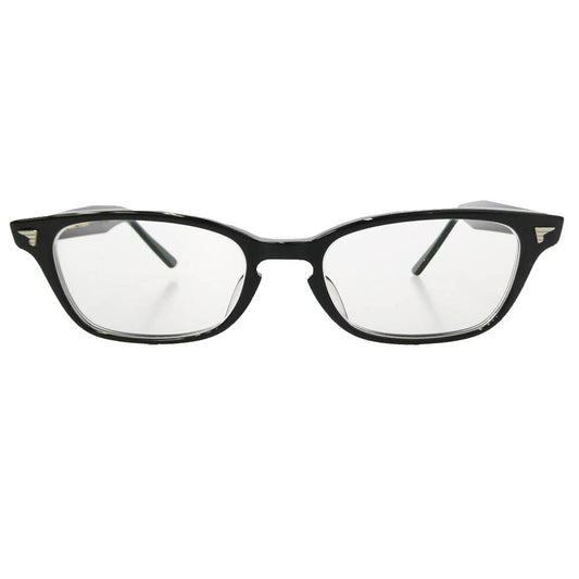 BJ CLASSIC BJ クラシック P-501 CELLULOID C-1 セルロイド ブラック ウェリントン アイウェア メガネ 眼鏡 度入り 49□19-145 ブラック系【中古】