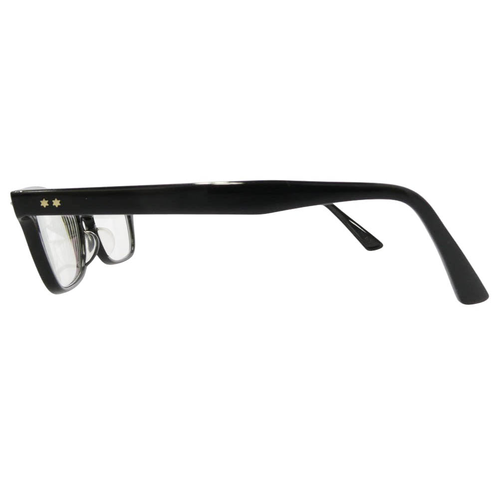 BJ CLASSIC BJ クラシック P-501 CELLULOID C-1 セルロイド ブラック ウェリントン アイウェア メガネ 眼鏡 度入り 49□19-145 ブラック系【中古】