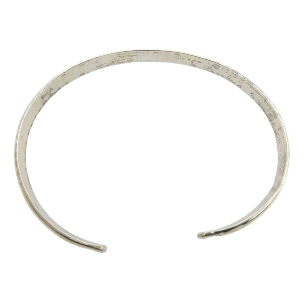 NORTH WORKS ノースワークス W-042 900Silver Round Cuff バイアスパターン ナバホスタイル ラウンド バングル ブレスレット インディアンジュエリー シルバー系【中古】