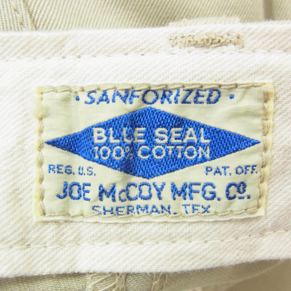 The REAL McCOY'S ザリアルマッコイズ MP19010 JOE McCOY CHINO TROUSERS ブルー シール チノ トラウザーズ パンツ ベージュ系 32【中古】
