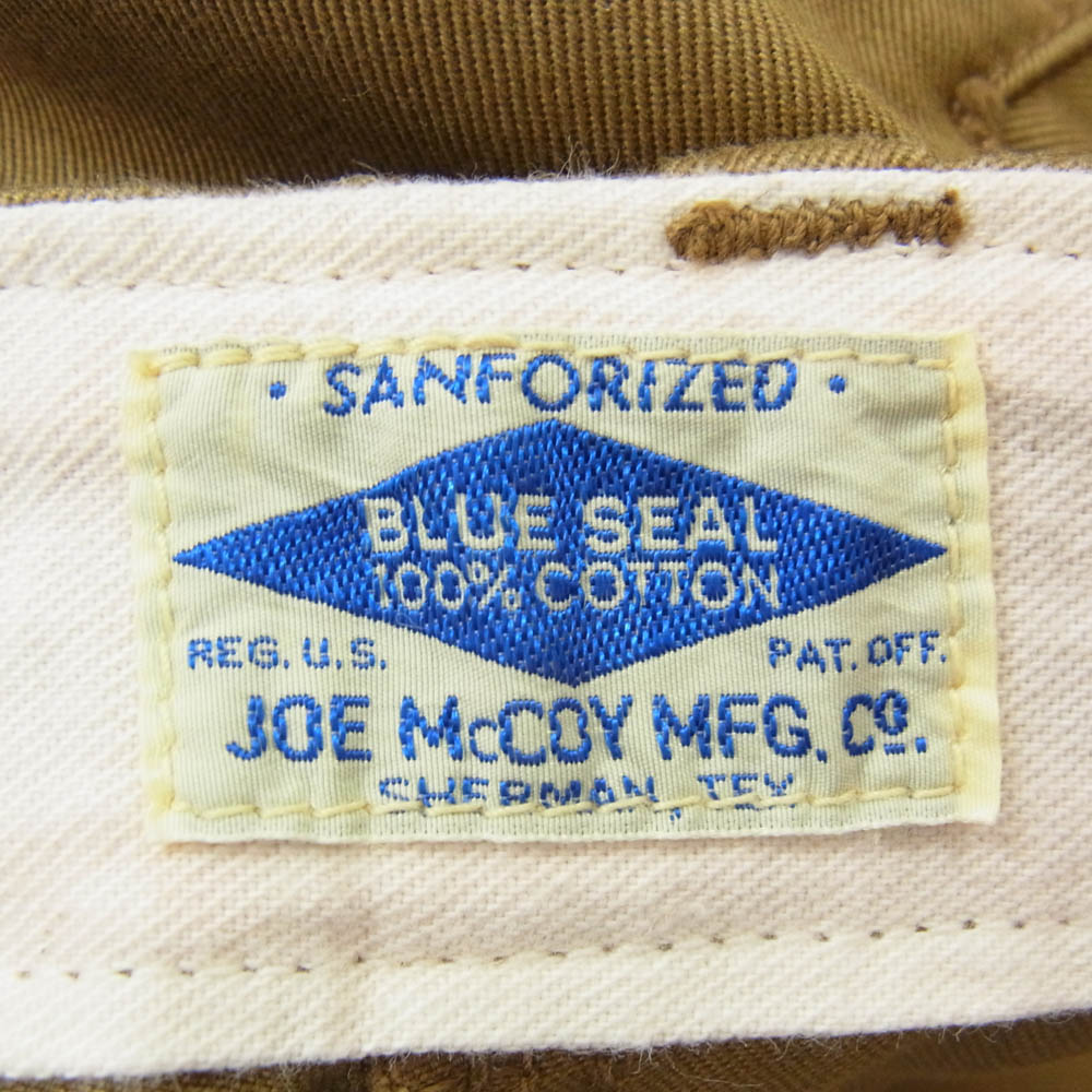 The REAL McCOY'S ザリアルマッコイズ MP19010 JOE McCOY CHINO TROUSERS ブルー シール チノ トラウザーズ パンツ カーキ系 32【中古】