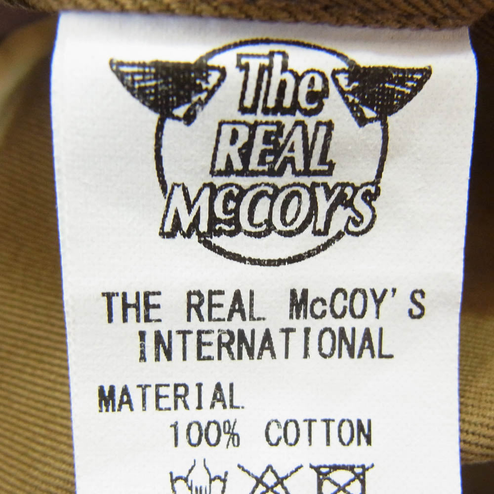 The REAL McCOY'S ザリアルマッコイズ MP19010 JOE McCOY CHINO TROUSERS ブルー シール チノ トラウザーズ パンツ カーキ系 32【中古】