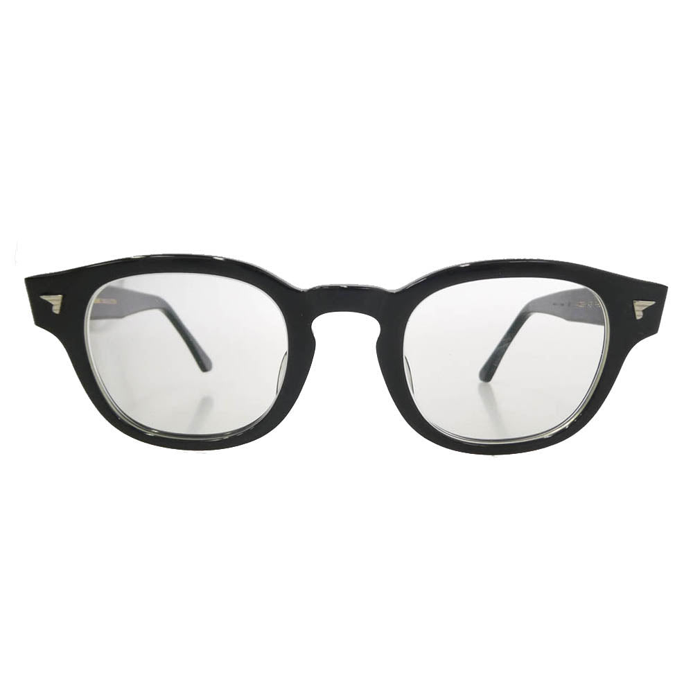 BJ CLASSIC BJ クラシック P-551 C-1 ブラック ボストン ウェリントン アイウェア メガネ 眼鏡 度入り 44□23-143 ブラック系 44□23-143【中古】