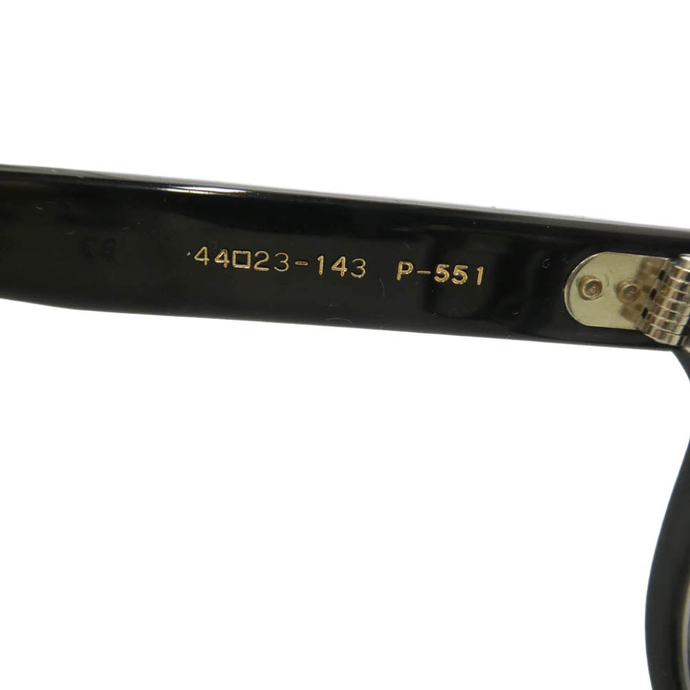 BJ CLASSIC BJ クラシック P-551 C-1 ブラック ボストン ウェリントン アイウェア メガネ 眼鏡 度入り 44□23-143 ブラック系 44□23-143【中古】