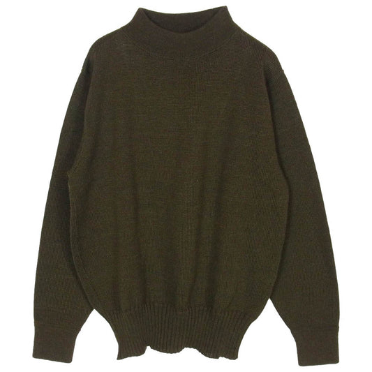 The REAL McCOY'S ザリアルマッコイズ MC18102 USN WOOL JERSEY クルーネック ウール ミリタリー ニット セーター オリーブ 38【中古】