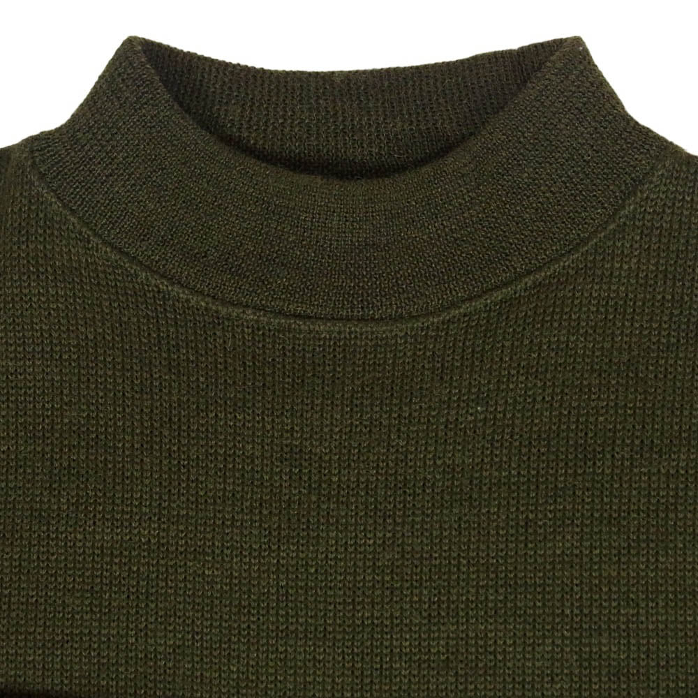 The REAL McCOY'S ザリアルマッコイズ MC18102 USN WOOL JERSEY クルーネック ウール ミリタリー ニット セーター オリーブ 38【中古】