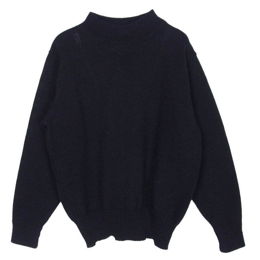 The REAL McCOY'S ザリアルマッコイズ MC18102 USN WOOL JERSEY クルーネック ウール ミリタリー ニット セーター ブラック系 38【中古】