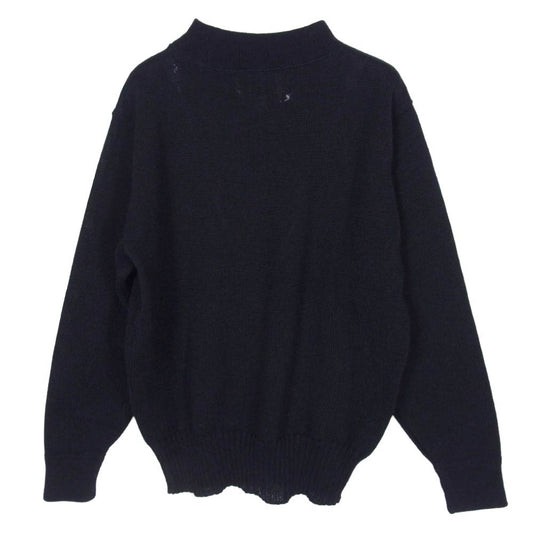 The REAL McCOY'S ザリアルマッコイズ MC18102 USN WOOL JERSEY クルーネック ウール ミリタリー ニット セーター ブラック系 38【中古】
