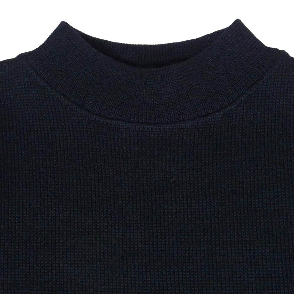 The REAL McCOY'S ザリアルマッコイズ MC18102 USN WOOL JERSEY クルーネック ウール ミリタリー ニット セーター ブラック系 38【中古】