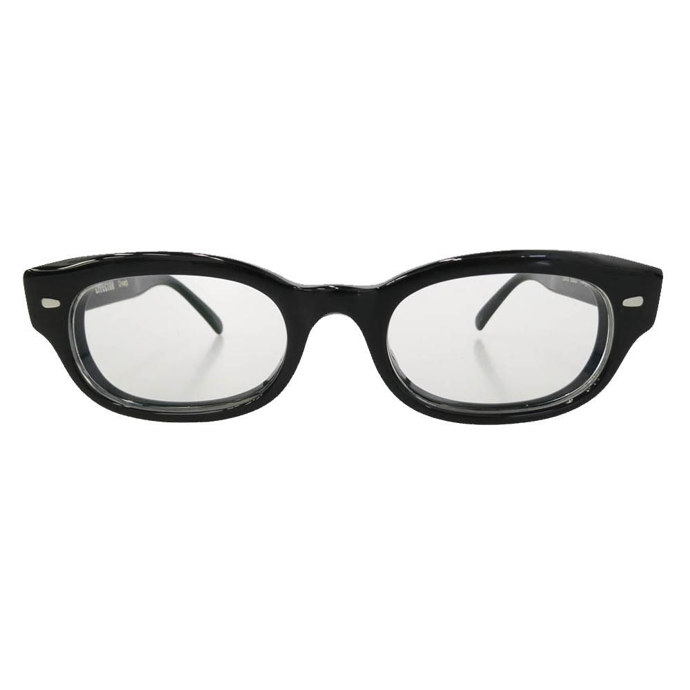 EFFECTOR エフェクター crunch クランチ フルリム アイウェア メガネ 眼鏡 度入り ブラック系【中古】