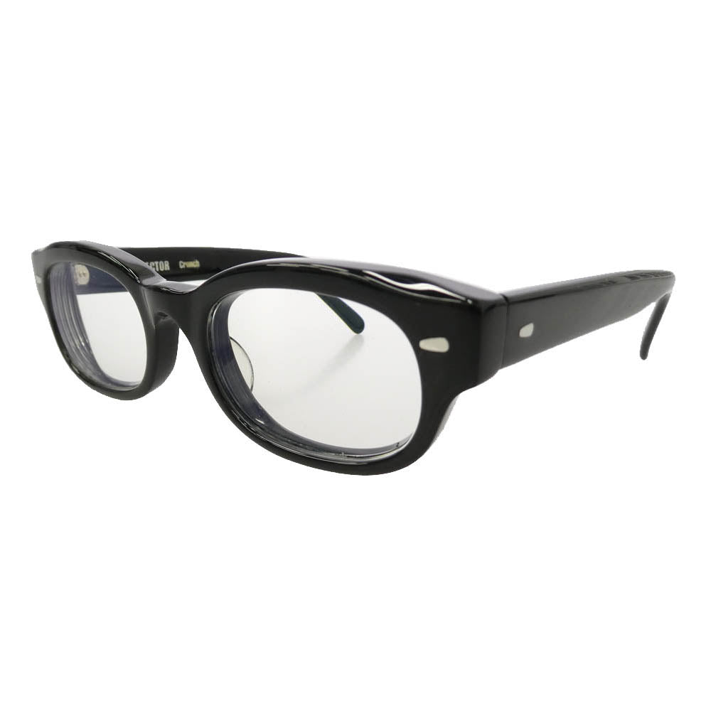 EFFECTOR エフェクター crunch クランチ フルリム アイウェア メガネ 眼鏡 度入り ブラック系【中古】