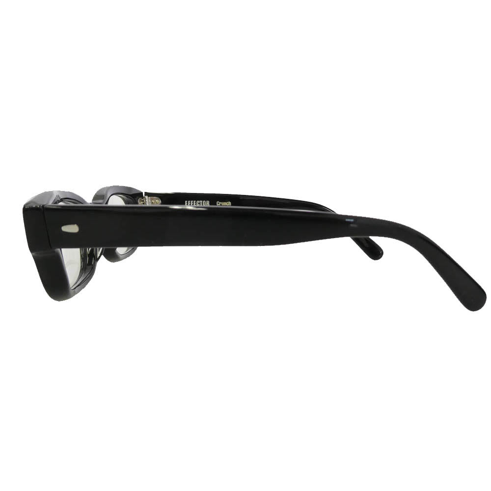EFFECTOR エフェクター crunch クランチ フルリム アイウェア メガネ 眼鏡 度入り ブラック系【中古】