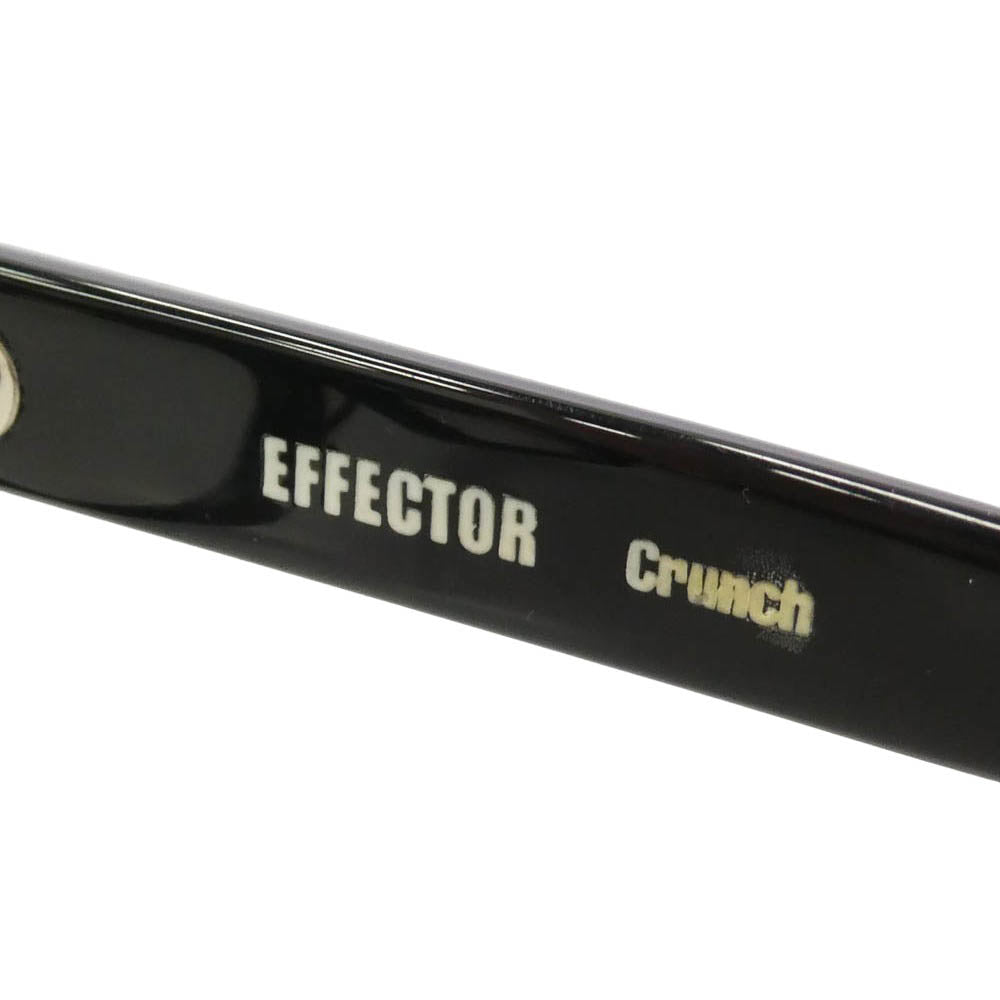 EFFECTOR エフェクター crunch クランチ フルリム アイウェア メガネ 眼鏡 度入り ブラック系【中古】