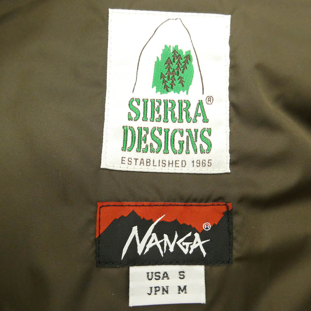 NANGA ナンガ × SIERRA DESIGNS シエラデザインズ × Rococo ロココ CORDURA 60/40 JAM PACKED DOWN JACKET コーデュラ ジャムパック ダウン ジャケット ベージュ系 M【美品】【中古】
