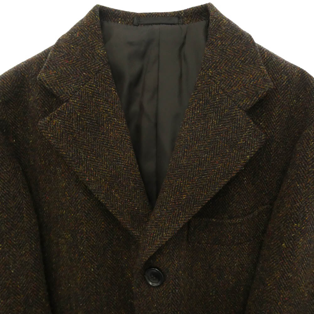 The REAL McCOY'S ザリアルマッコイズ MJ15121 JM Tweed Jacket ウール ツイード ヘリンボーン スポーツ 3B テーラードジャケット ブラウン系 38【美品】【中古】
