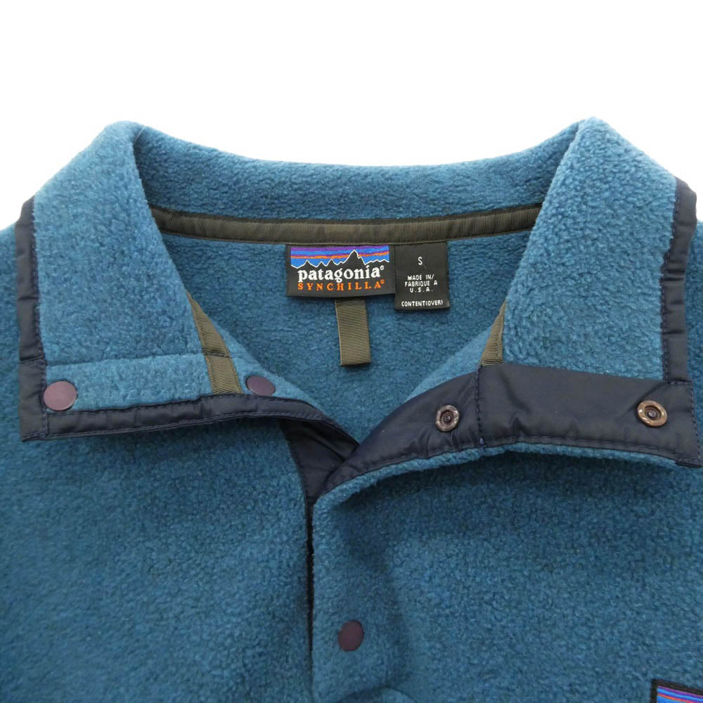 patagonia パタゴニア 25450 00s 2001年製 Synchilla Snap-T Pullover シンチラ スナップT プルオーバー フリース ジャケット ブルー系 S【中古】