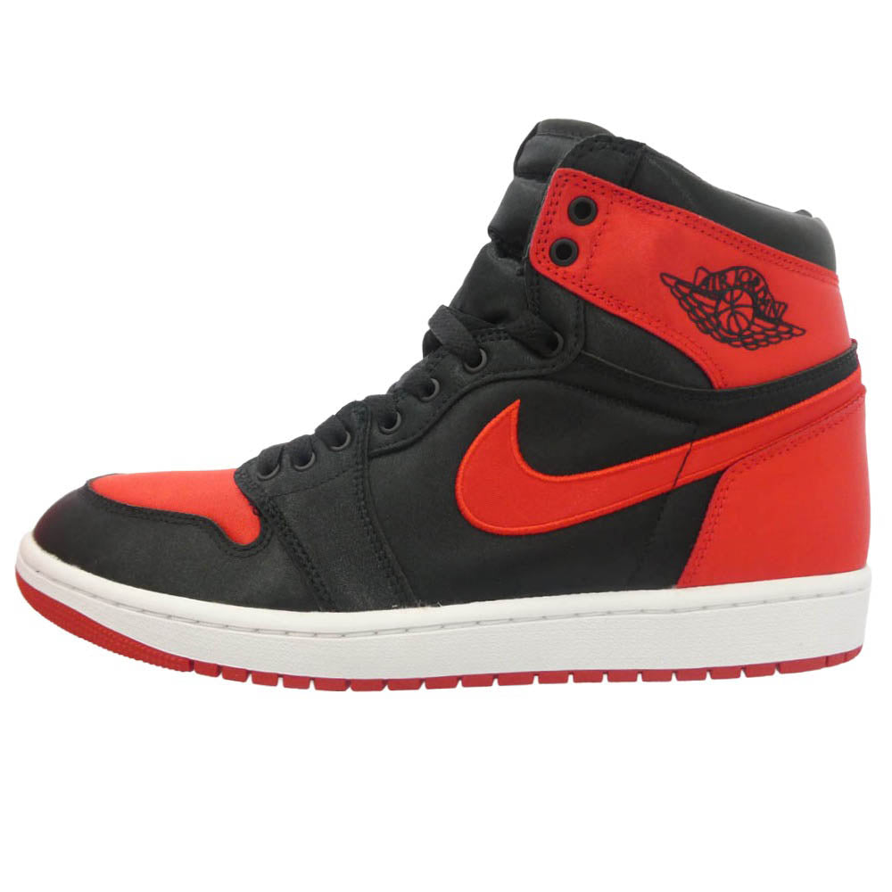 NIKE ナイキ FD4810-061 Women's Air Jordan 1 Retro High OG Satin Bred AJ1 ウィメンズ エアジョーダン1 レトロ ハイ OG ハイカット スニーカー ブラック系 レッド系 28.5cm【新古品】【未使用】【中古】