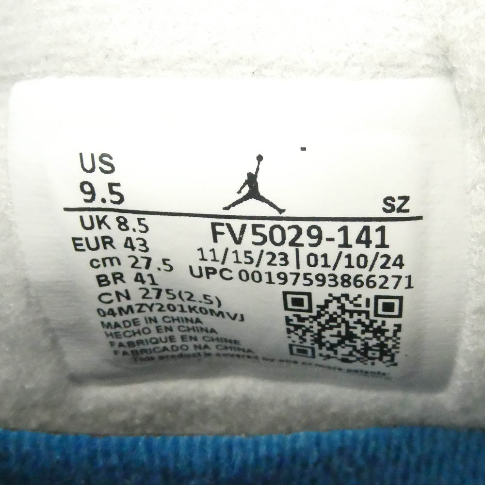 NIKE ナイキ FV5029-141 Air Jordan 4 Retro AJ4 Industrial Blue エアジョーダン4 レトロ ハイカット スニーカー マルチカラー系 27.5cm【新古品】【未使用】【中古】