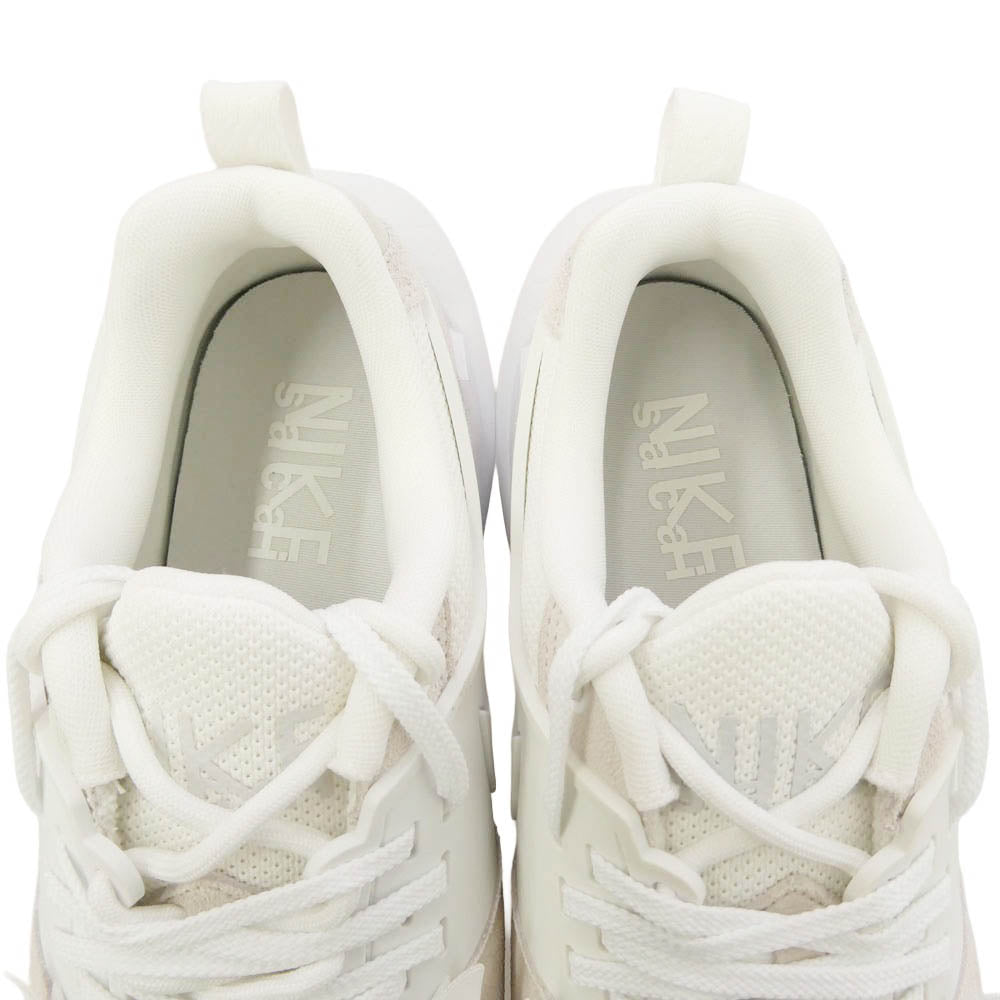NIKE ナイキ Sacai サカイ HQ8618-100 × sacai サカイ Zegamadome Summit White ゼガマドーム ローカット スニーカー オフホワイト系 ベージュ系 27.5cm【新古品】【未使用】【中古】