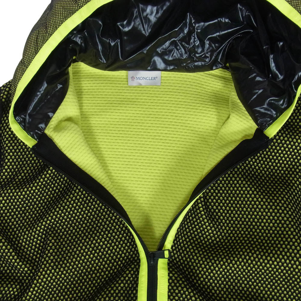 MONCLER モンクレール 19AW E10919420300 MAGLIA TRICOT CARDIGAN マグリア トリコット ジップアップ フーディ カーディガン XL イエロー系 XL【美品】【中古】