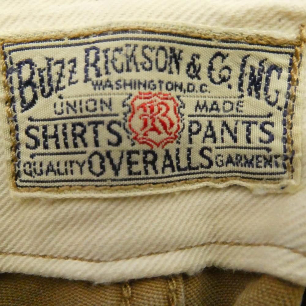 Buzz Rickson's バズリクソンズ BR41013 オリジナルスペック ストレート チノ パンツ コットン 日本製 ベージュ系 30【中古】