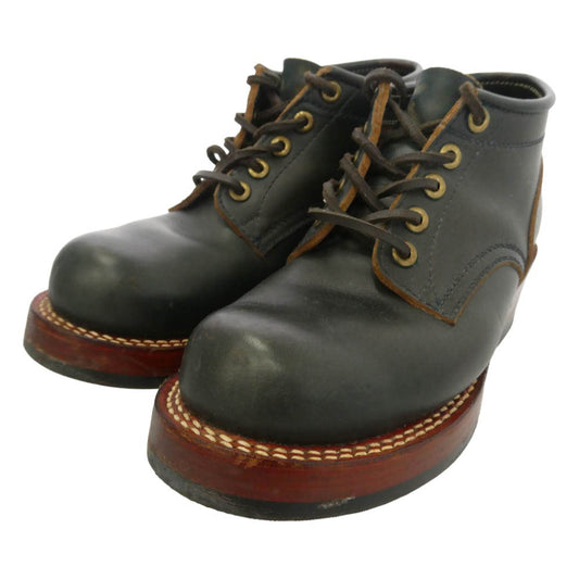 ゼローズ Standard Boots レザー スタンダード ブーツ ダークネイビー系 7EE【中古】