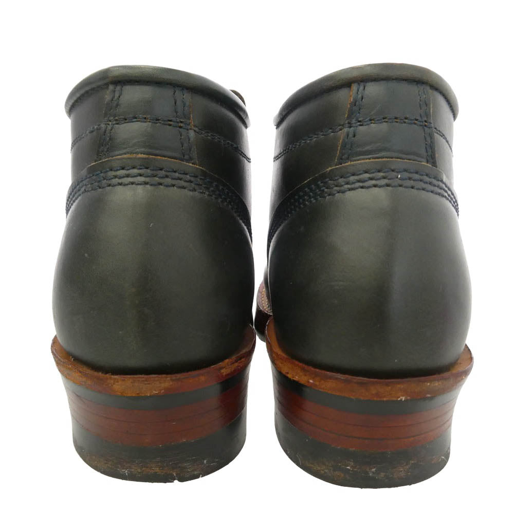 ゼローズ Standard Boots レザー スタンダード ブーツ ダークネイビー系 7EE【中古】