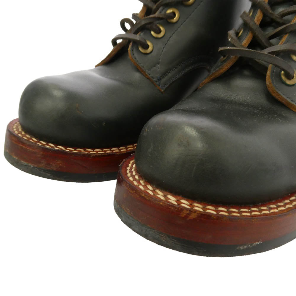 ゼローズ Standard Boots レザー スタンダード ブーツ ダークネイビー系 7EE【中古】