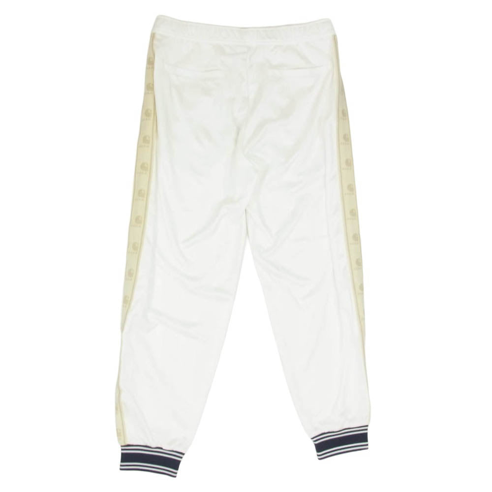 F.C.R.B. エフシーアールビー Carhartt カーハート 26SS FCRB-260126 × Carhartt WIP TRACK PANTS カーハート ワークインプログレス ダブルジャカード トラックパンツ ジャージ オフホワイト系 S【極上美品】【中古】
