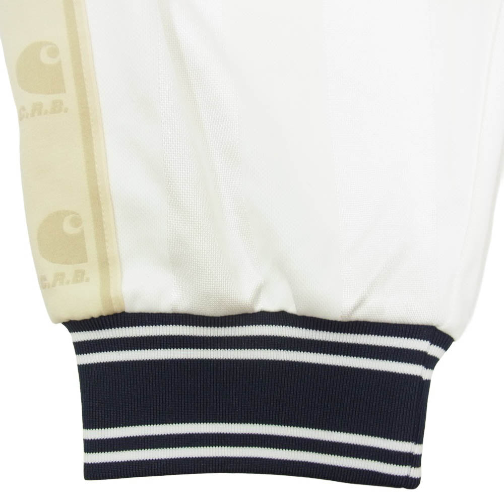 F.C.R.B. エフシーアールビー Carhartt カーハート 26SS FCRB-260126 × Carhartt WIP TRACK PANTS カーハート ワークインプログレス ダブルジャカード トラックパンツ ジャージ オフホワイト系 S【極上美品】【中古】