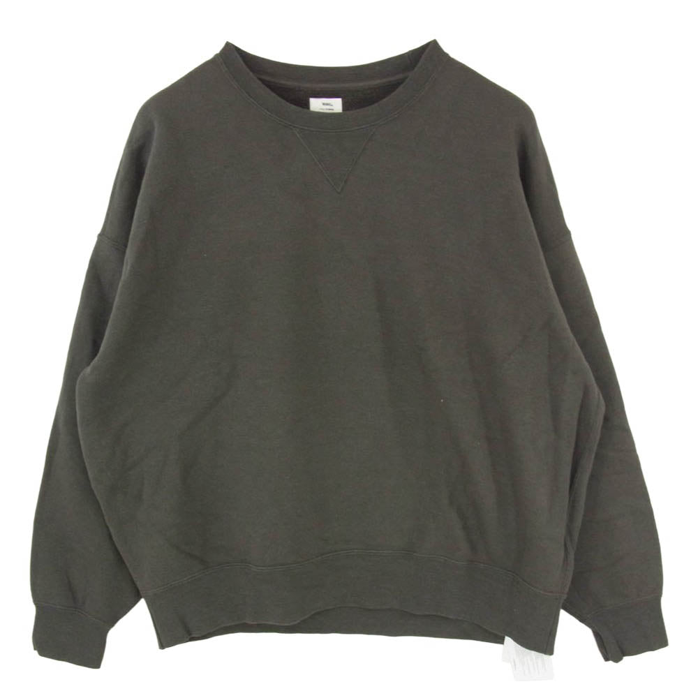 VISVIM ビズビム 0324205010004 WMV AMPLUS CREW L/S コットン クルーネック ロングスリーブ プルオーバー スウェット トレーナー ブラック系 0 【中古】