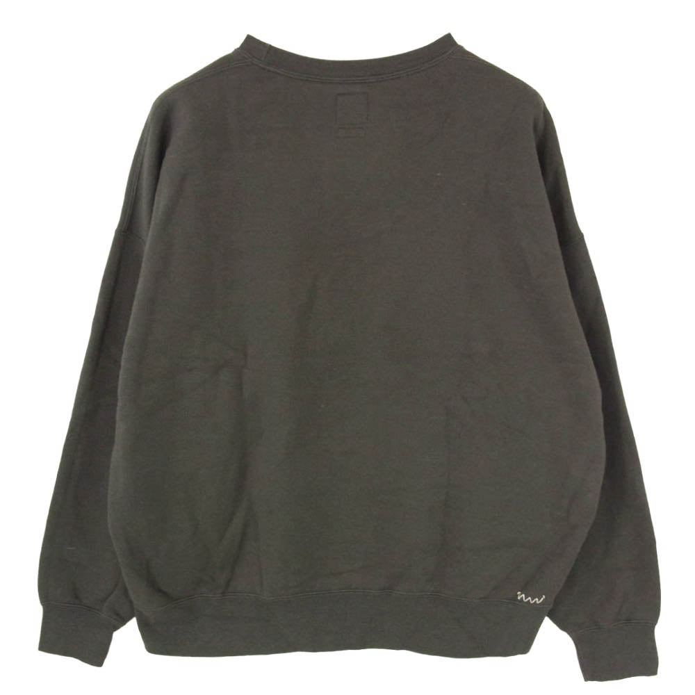 VISVIM ビズビム 0324205010004 WMV AMPLUS CREW L/S コットン クルーネック ロングスリーブ プルオーバー スウェット トレーナー ブラック系 0 【中古】