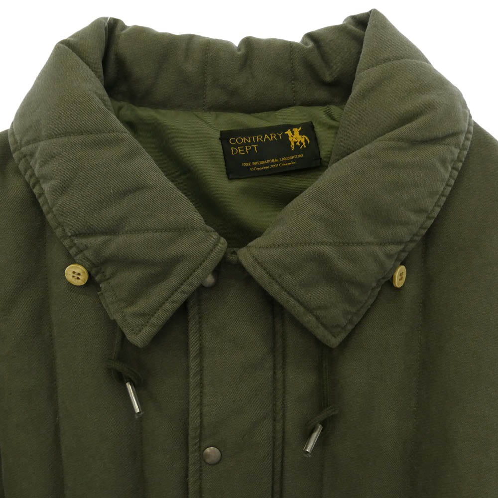 VISVIM ビズビム 0524905013003 CONTRARY DEPT MIDSHIPMAN DOWN JKT コントラリー デプト ミッドシップマン ジップアップ ダウンジャケット カーキ系 1【中古】
