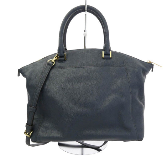 Michael Kors マイケルコース MK金具 2WAY レザー ハンドバッグ ショルダーバッグ ベトナム製 ダークネイビー系【中古】