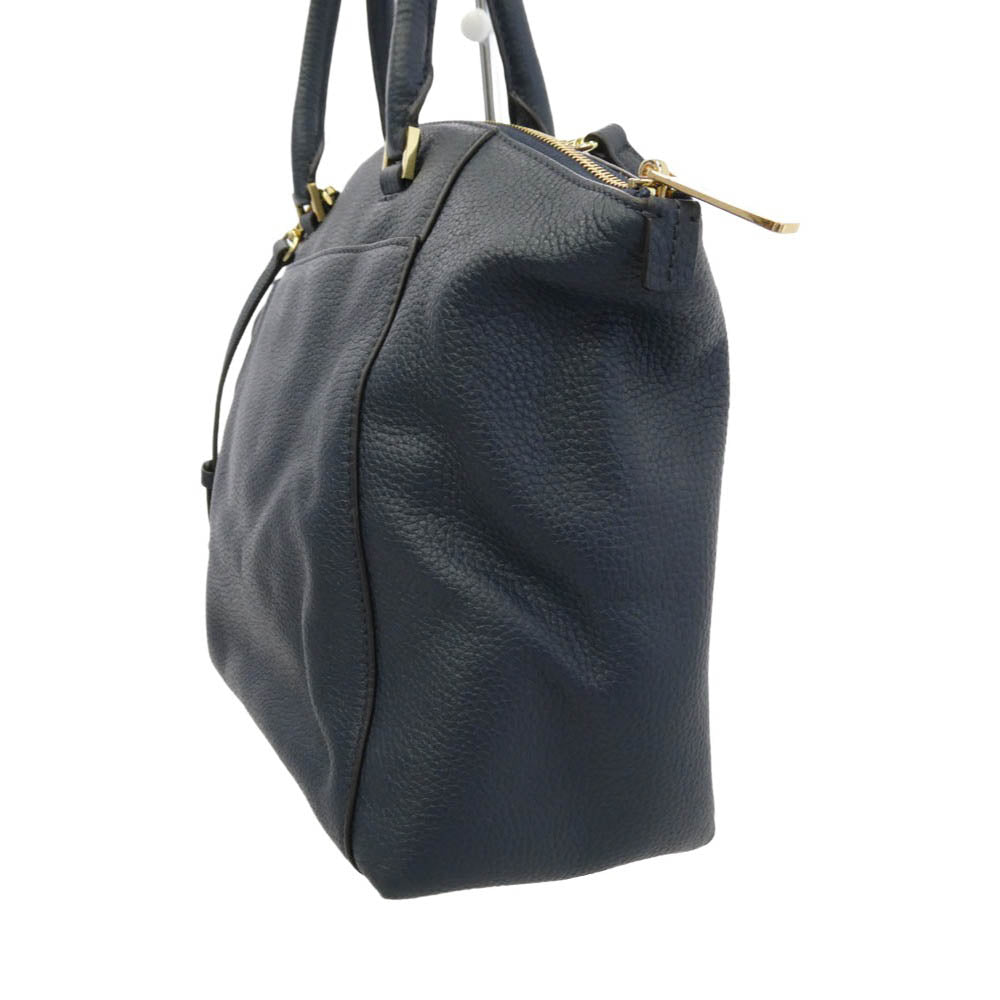 Michael Kors マイケルコース MK金具 2WAY レザー ハンドバッグ ショルダーバッグ ベトナム製 ダークネイビー系【中古】