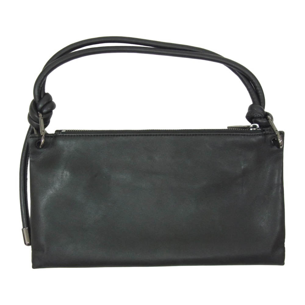CALVIN KLEIN カルバンクライン K60K609577 ROPED 2WAY カラビナ ロープストラップ クラッチ ハンドバッグ ブラック系【中古】