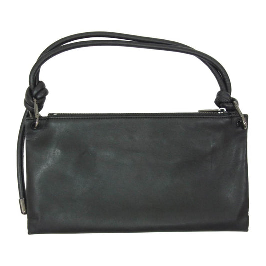CALVIN KLEIN カルバンクライン K60K609577 ROPED 2WAY カラビナ ロープストラップ クラッチ ハンドバッグ ブラック系【中古】