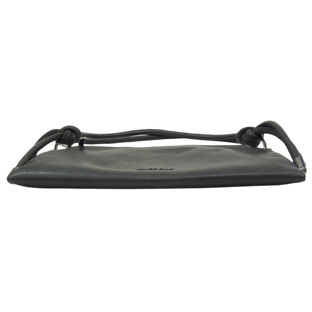 CALVIN KLEIN カルバンクライン K60K609577 ROPED 2WAY カラビナ ロープストラップ クラッチ ハンドバッグ ブラック系【中古】