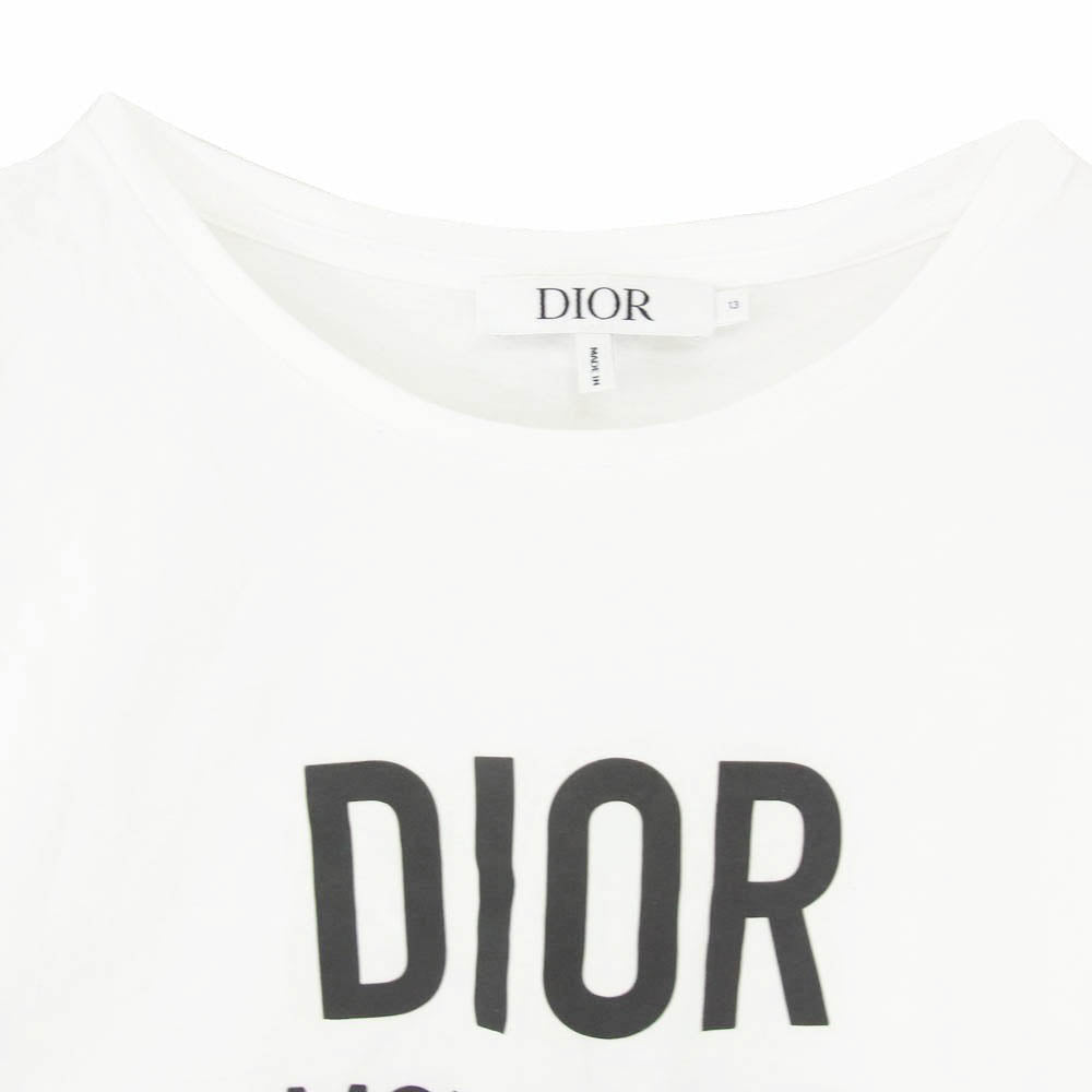 Christian Dior クリスチャンディオール 2WBM13TEES キッズ 13サイズ ラバーロゴ 半袖 Tシャツ ホワイト系 13【中古】